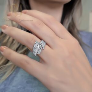 انگشتر نقره زنانه خوشه