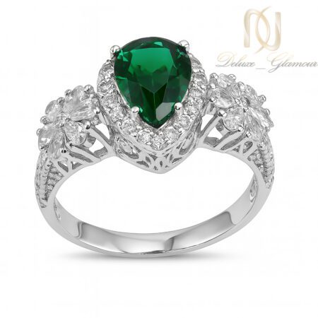 انگشتر نقره زنانه فلاور و اشک