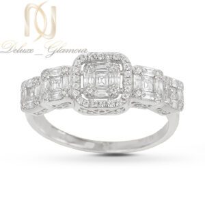 انگشتر نقره زنانه مدل امرالدکات