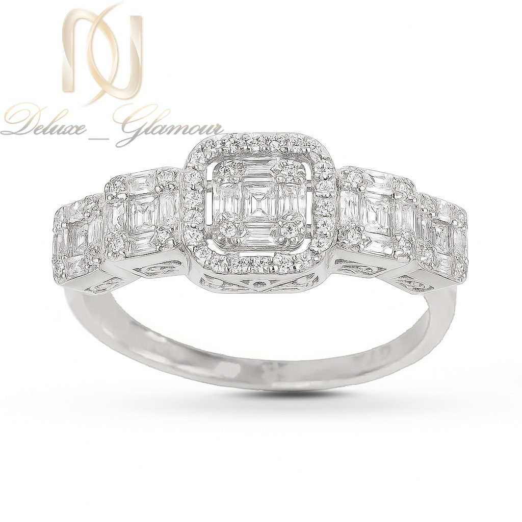 انگشتر نقره زنانه مدل امرالدکات