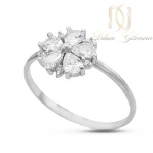 انگشتر نقره زنانه مدل گل ظریف