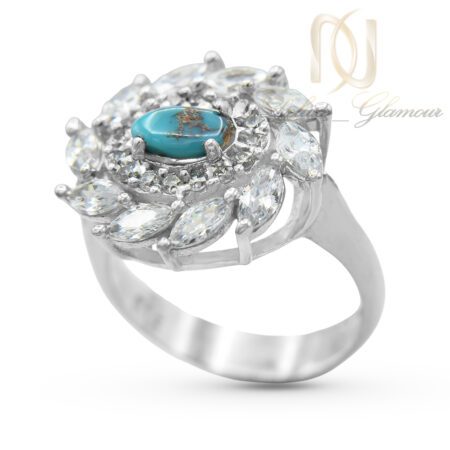 انگشتر نقره زنانه فیروزه نیشابور