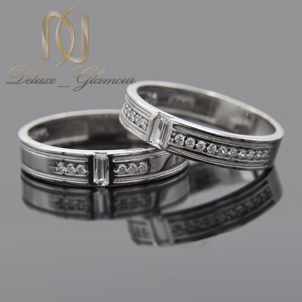 حلقه ست نقره ازدواج تراش