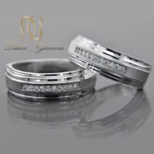 حلقه ست نقره نامزدی نگین دار