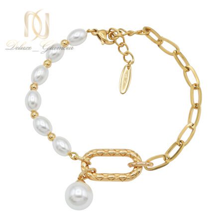 دستبند زنانه ژوپینگ مرواریدی طلایی