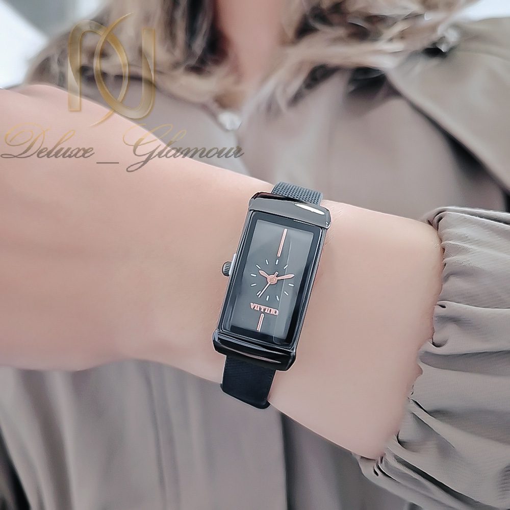 ساعت مچی زنانه اولیجیا مشکی سیلیکونی