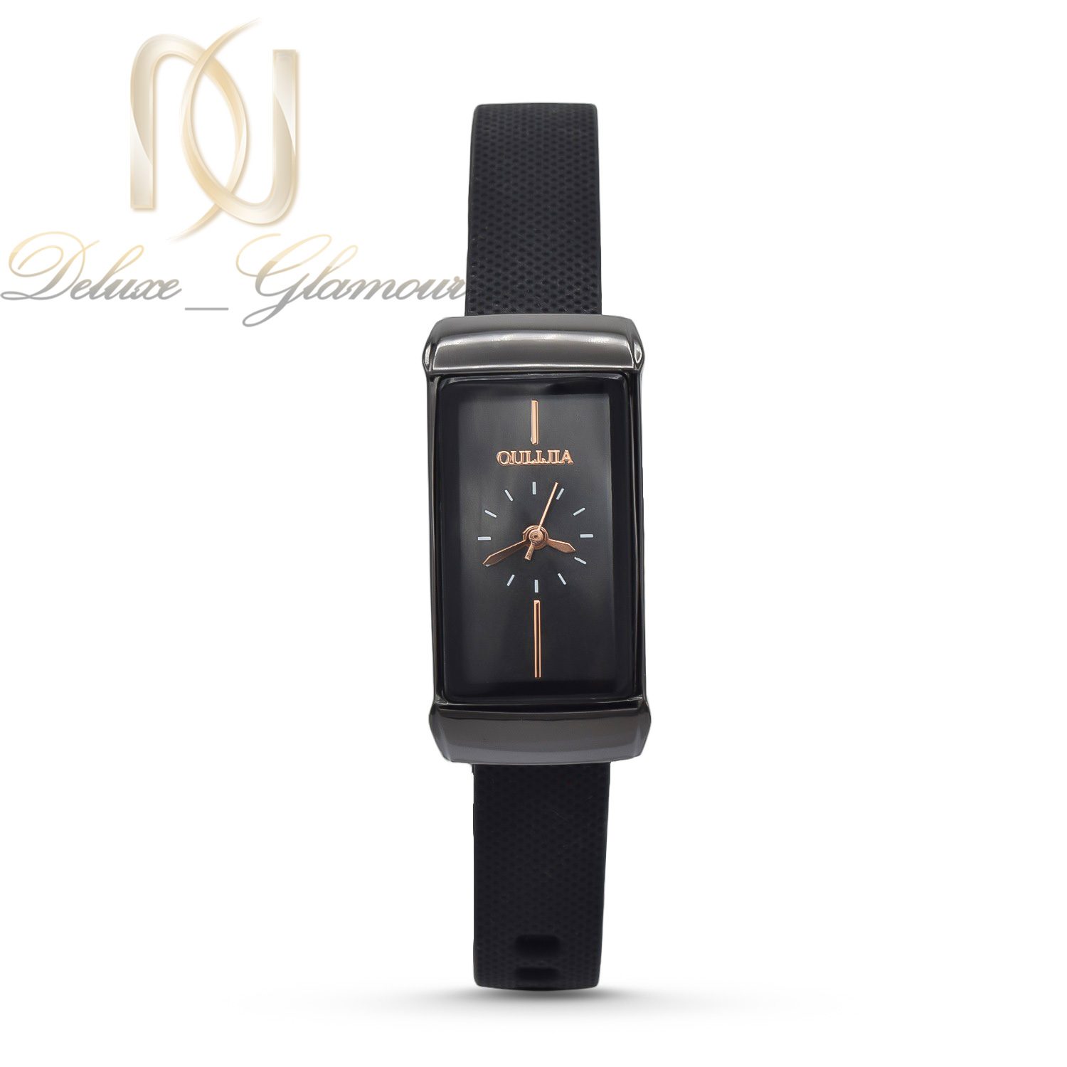 ساعت مچی زنانه اولیجیا مشکی بند رابر