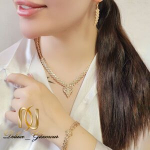 سرویس نقره زنانه تراش طرح طلا