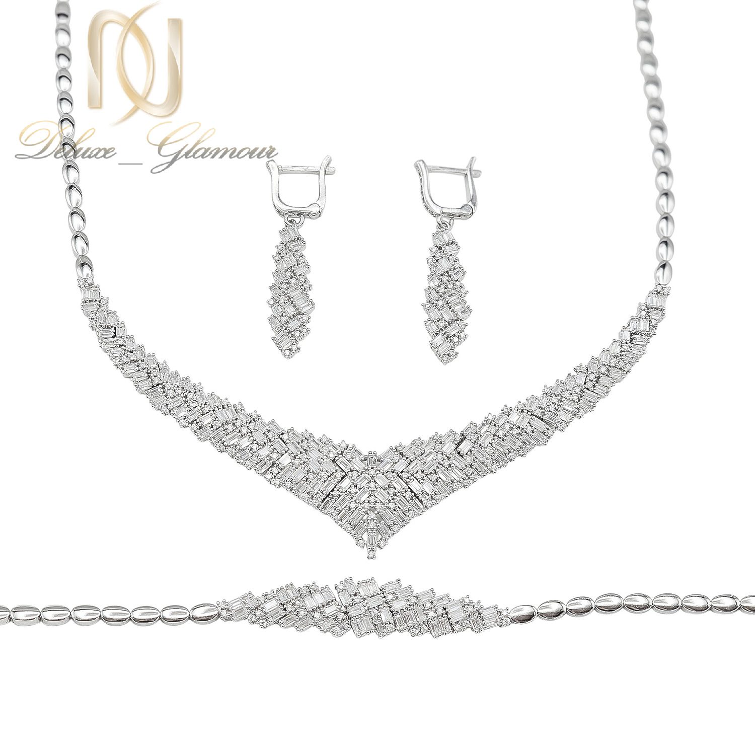 سرویس نقره زنانه نگین باگت