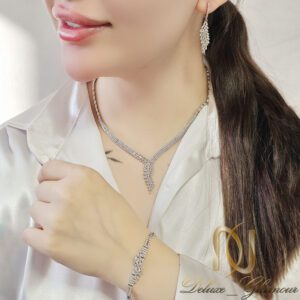 سرویس نقره عروس نگین سفید