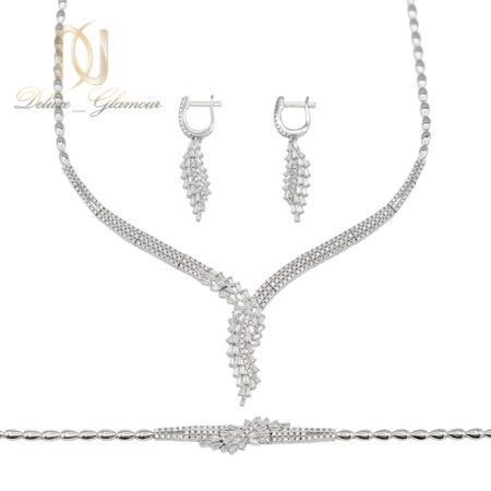 سرویس نقره عروس نگین سفید