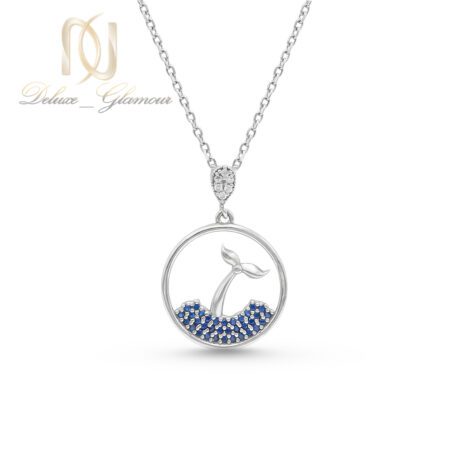 گردنبند نقره زنانه دم نهنگ