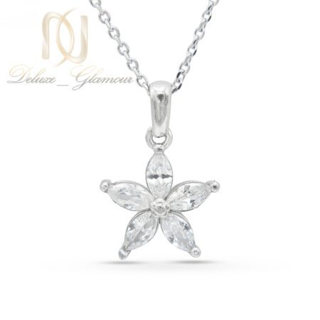 گردنبند نقره زنانه مدل گل