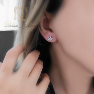 گوشواره نقره میخی گل