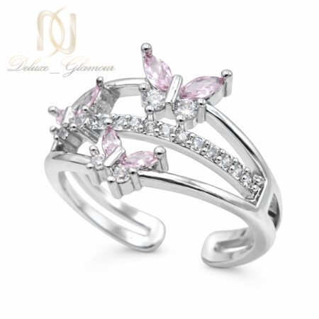 انگشتر زنانه استیل مدل پروانه