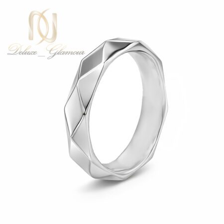 انگشتر حلقه نقره تراش طرح طلا