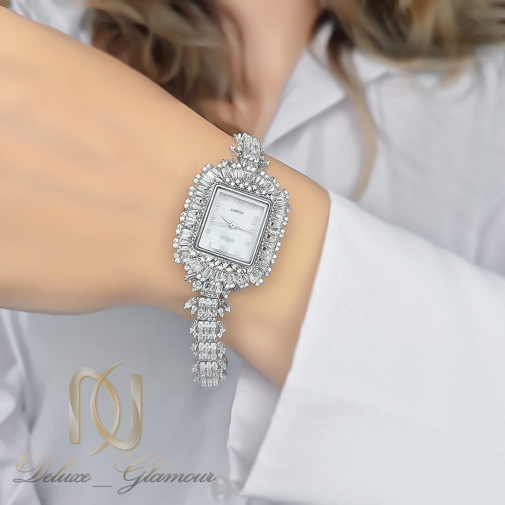 ساعت نقره زنانه جواهری H&D