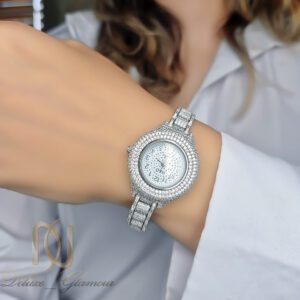 ساعت نقره زنانه رولکس نگین دار