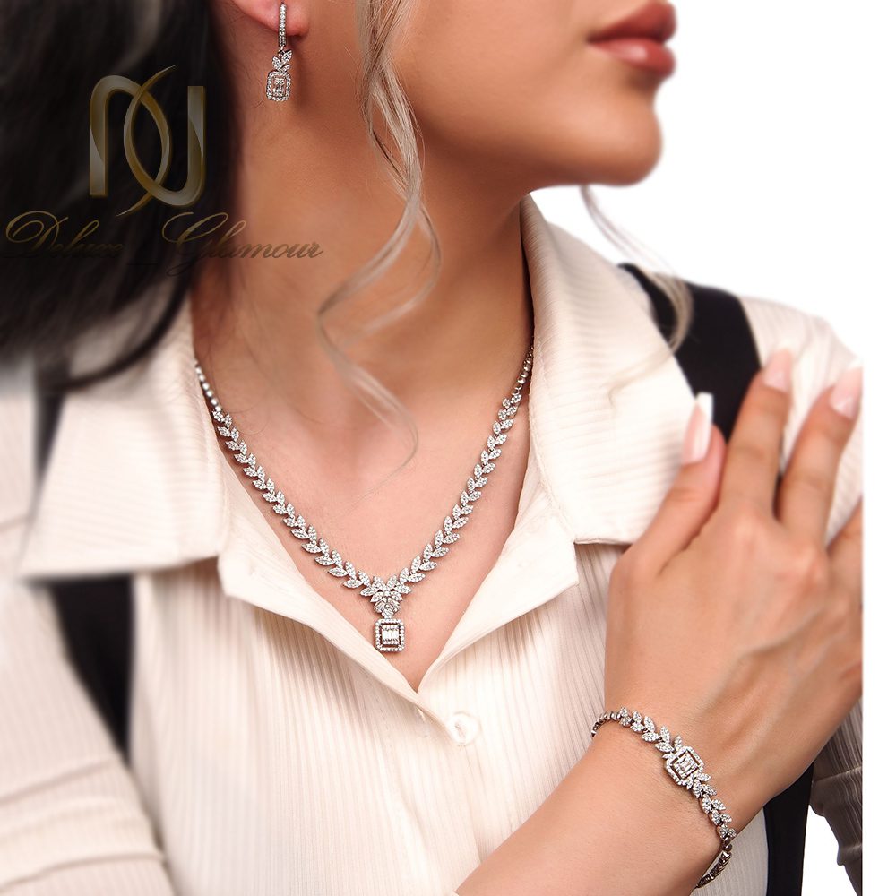 سرویس نقره زنانه امرالدکات نگین دار