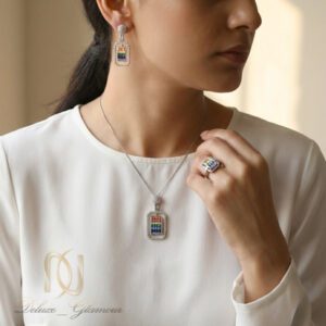 نیم ست زنانه نقره خارجی