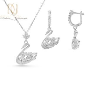 نیم ست نقره زنانه طرح قو