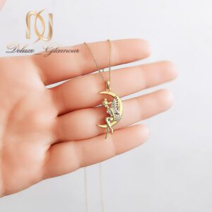 گردنبند نقره ماه و فرشته