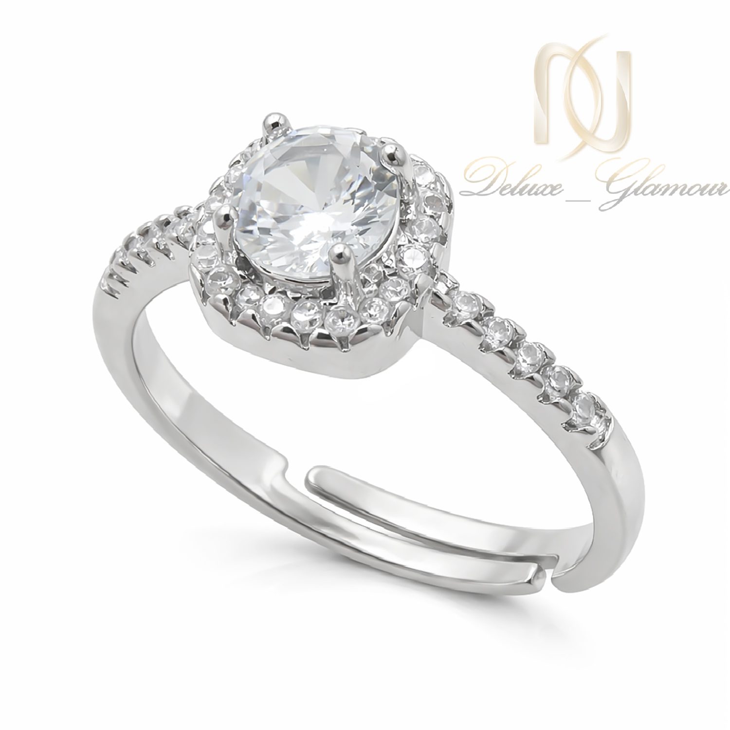 انگشتر زنانه استیل تک نگین