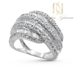 انگشتر نقره زنانه نگین باگت