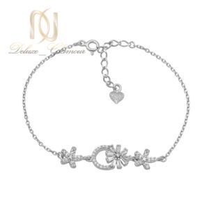 دستبند نقره دخترانه ماه و ستاره و گل