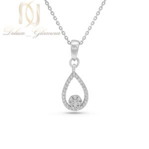 گردنبند نقره زنانه اشک و فلاور