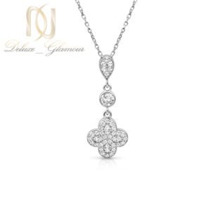 گردنبند نقره زنانه ونکلیف سفید