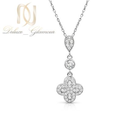 گردنبند نقره زنانه ونکلیف سفید