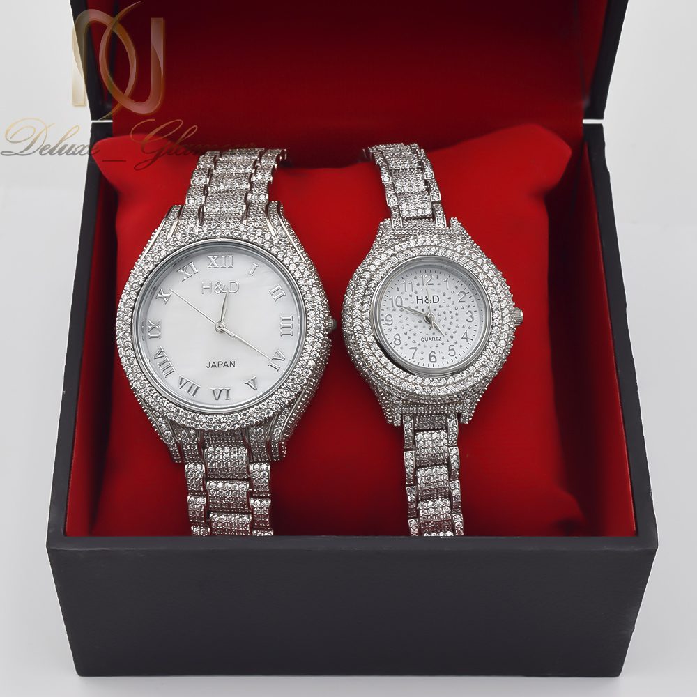 ست ساعت نقره زنانه و مردانه رولکس جواهری