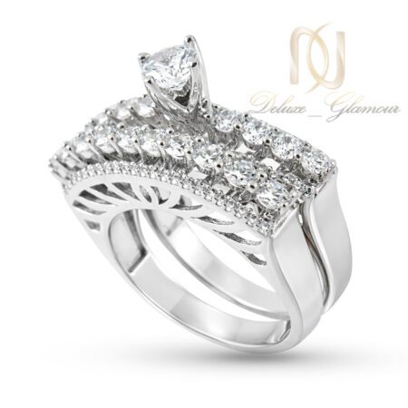 حلقه و پشت حلقه نقره دخترانه rg-n345