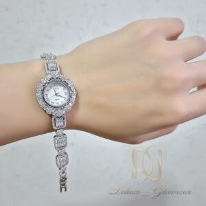 ساعت نقره زنانه امرالدکات موتور ژاپن