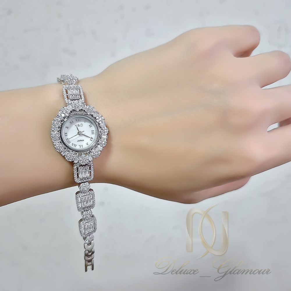 ساعت نقره زنانه امرالدکات موتور ژاپن