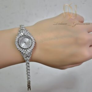 ساعت نقره زنانه نگین مارکیز h&d