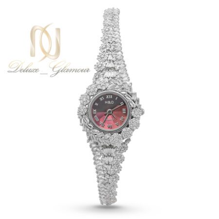 ساعت نقره زنانه صفحه قرمز