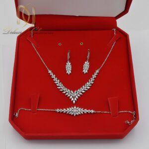 سرویس نقره زنانه زنجیری روکش رودیوم