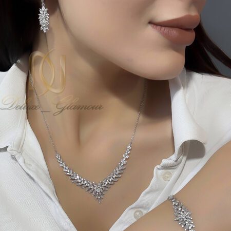 سرویس نقره زنانه زنجیری طرح طلا