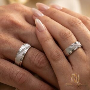 حلقه ست نقره ازدواج - ri-n182 - 5