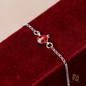 دستبند نقره بچگانه کفشدوزک - DS-N937 - 5