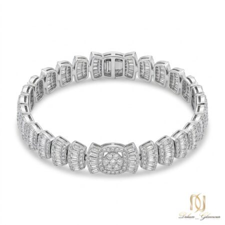 دستبند نقره زنانه تنیسی نگین‌دار br-s-2 عکس اصلی