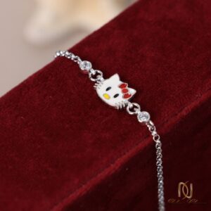 دستبند کیتی بچگانه نقره ترک اصل - ds-n931 - 5