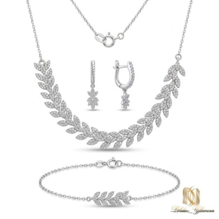 سرویس نقره زنانه زنجیری مجلسی ns-s-15 عکس اصلی