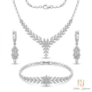 سرویس نقره زنانه مجلسی شاخ و برگ ns-s-9 عکس اصلی
