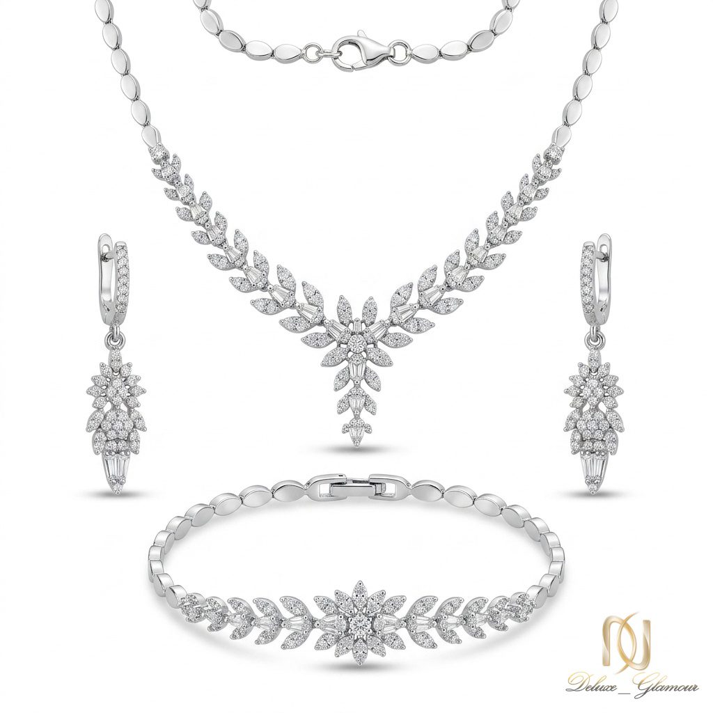 سرویس نقره زنانه مجلسی شاخ و برگ ns-s-9 عکس اصلی