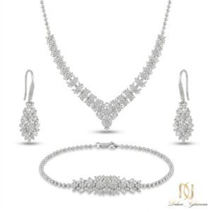 سرویس نقره زنانه گل ns-s-13 عکس اصلی