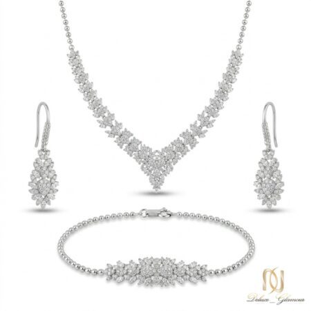 سرویس نقره زنانه گل ns-s-13 عکس اصلی