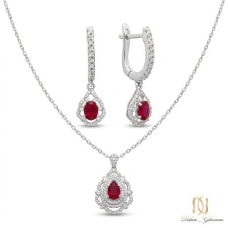 نیم ست نقره زنانه طرح اشک ce-new-21 عکس اصلی